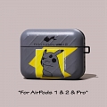 Cute Grigio Pikachu Facade | Airpod Case | Silicone Case for Apple AirPods 1, 2, Pro Cosplay